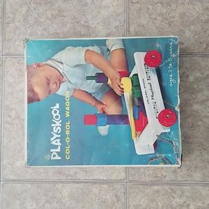 Vintage Playskool Col-O-Rol Wagon